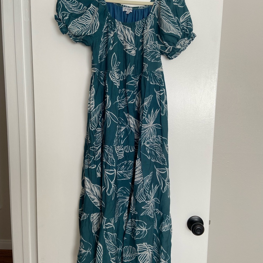 Poly gram maxi dress- Medium